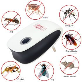 Electronic Ultrasonic Healthy Rechargeble Anti Mosquito Insect Pest Reject Mouse Repellent Repeller Practical Home EUUS Plug (Option: US-6pcs)