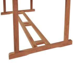vidaXL Garden Table 180x90x75 cm Solid Teak Wood (Option: as picture)