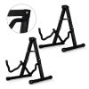5 CORE Double Guitar Stand Floor Adjustable Heavy Duty A Frame Universal Folding Acoustic Electric Bass Mandolin Banjo Violin Holder Stands For On Sta