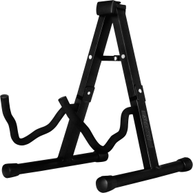 5 CORE Double Guitar Stand Floor Adjustable Heavy Duty A Frame Universal Folding Acoustic Electric Bass Mandolin Banjo Violin Holder Stands For On Sta (SKU: GSS BLK)